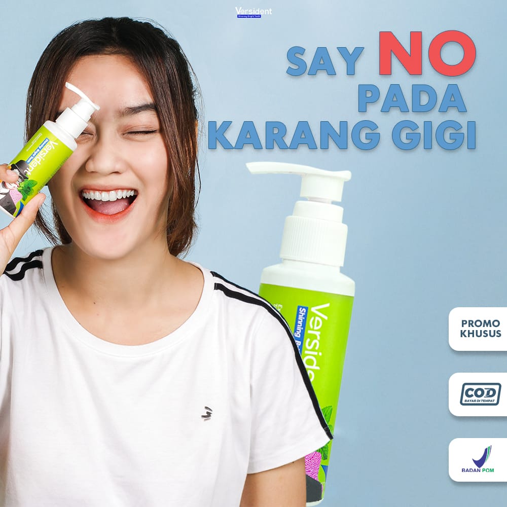 Pasta gigi anti karang gigi Versident terdaftar BPOM