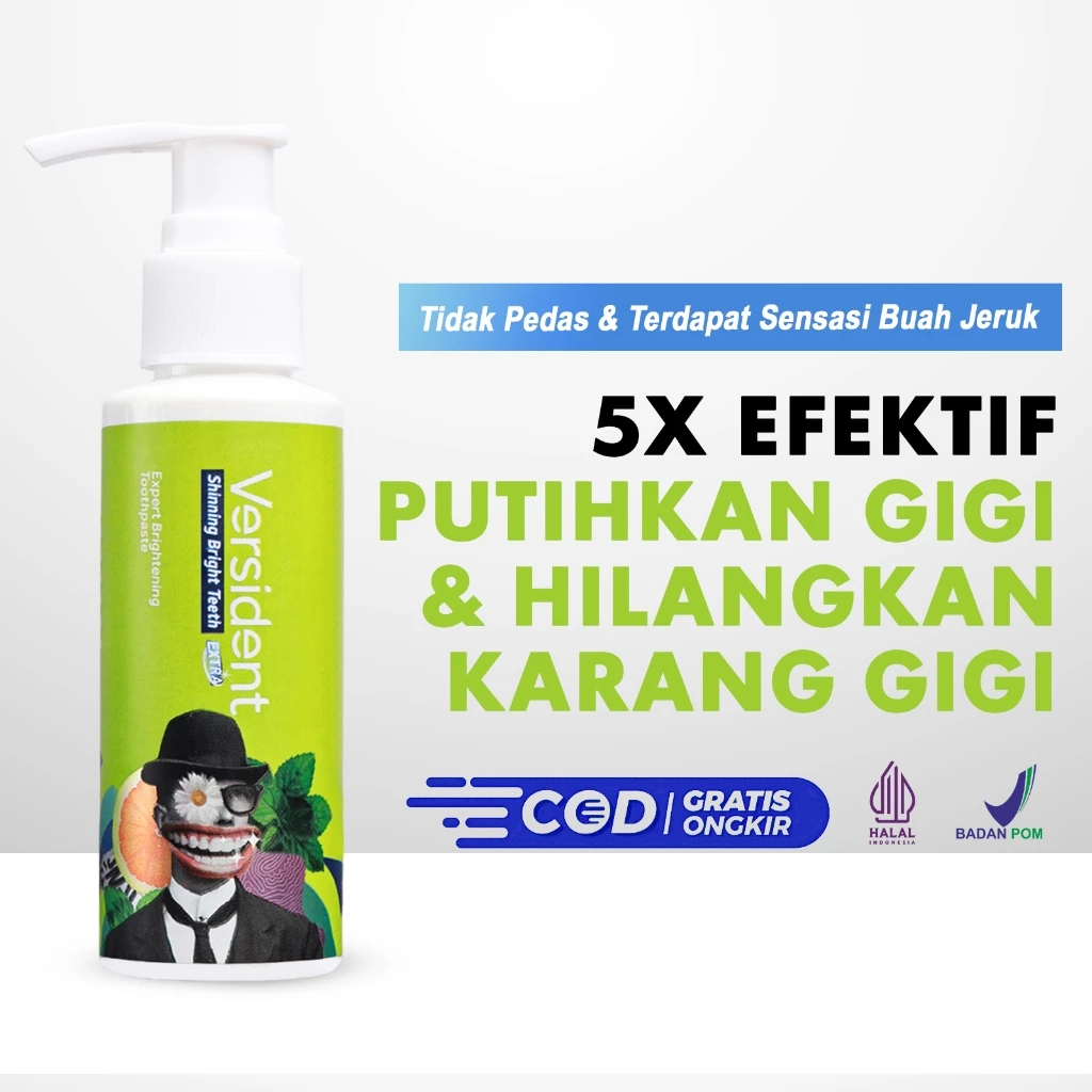 5X Efektif putihkan gigi & hilangkan karang gigi